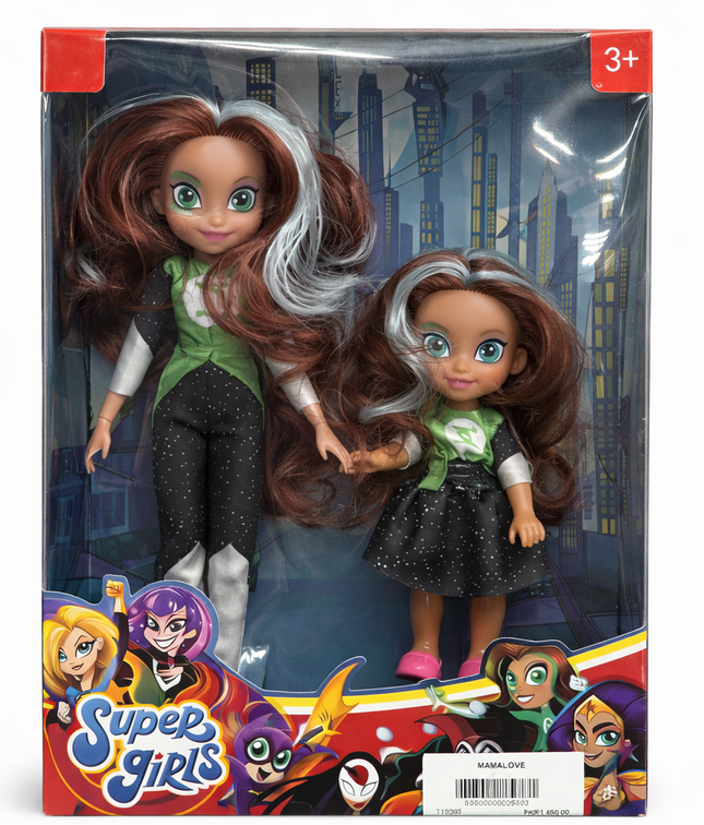 Super Girls Doll Set (2 Dolls) – Fashion Hero Dolls for Kids (3+ Years)