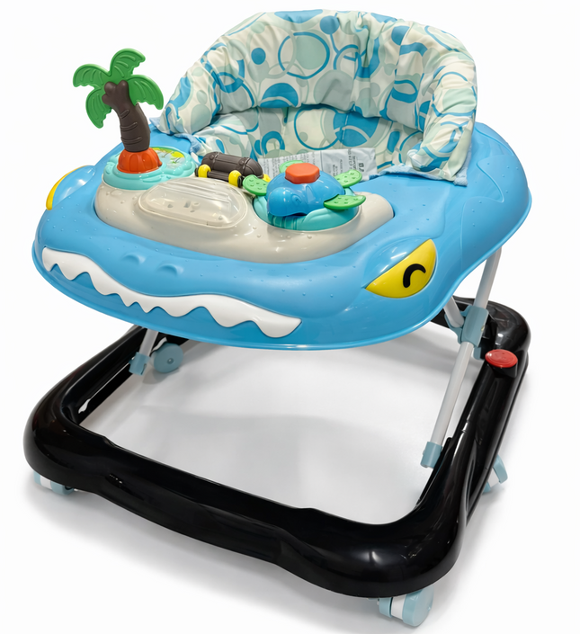 Dino-Themed Musical Baby Walker – Blue