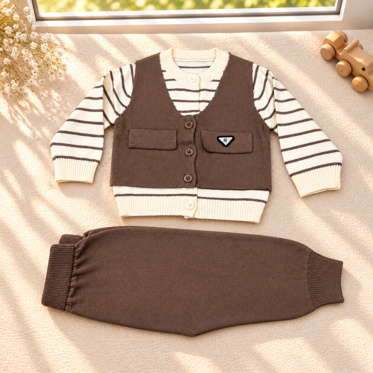 Little Gentleman Premium Knitted 2-Piece Outfit Set  G07305