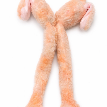 Plush Bunny Ear Muff Hat with Long Paws – Soft & Cozy Winter Accessory