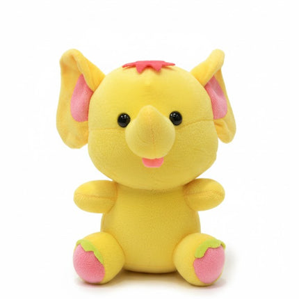 Cute Yellow Elephant Plush Toy – Bright & Super Soft Stuffed Animal