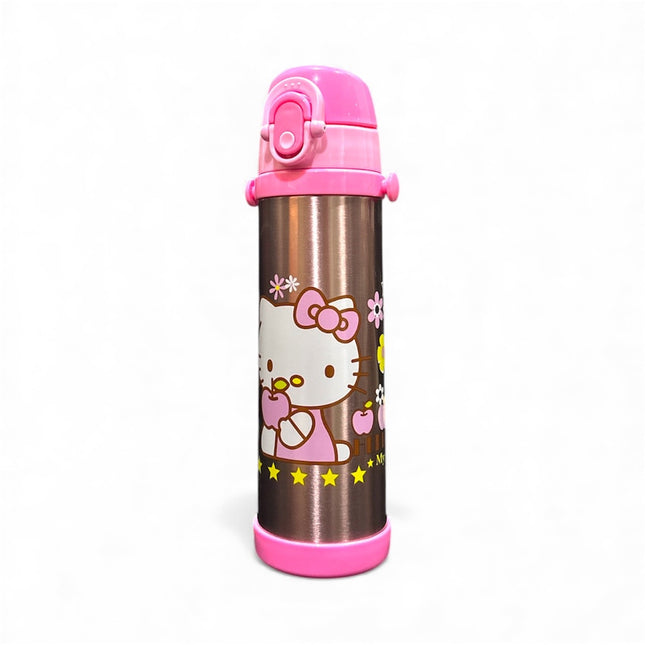 Hello Kitty Kids Water Bottle – Pink Stainless Steel Thermos