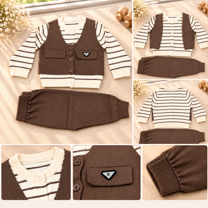Little Gentleman Premium Knitted 2-Piece Outfit Set  G07305