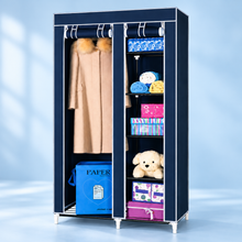 Portable Wardrobe Closet – with 5 Storage Shelves, Dustproof Clothes Organizer