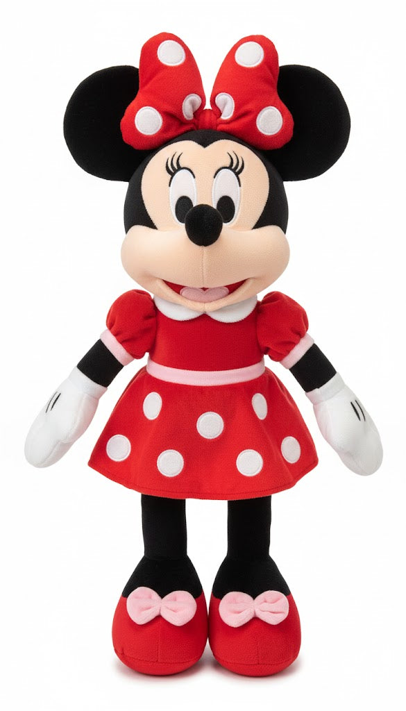 Cute Polka Dot Cartoon Mouse Plush – Soft & Stylish Stuffed Toy for Kids