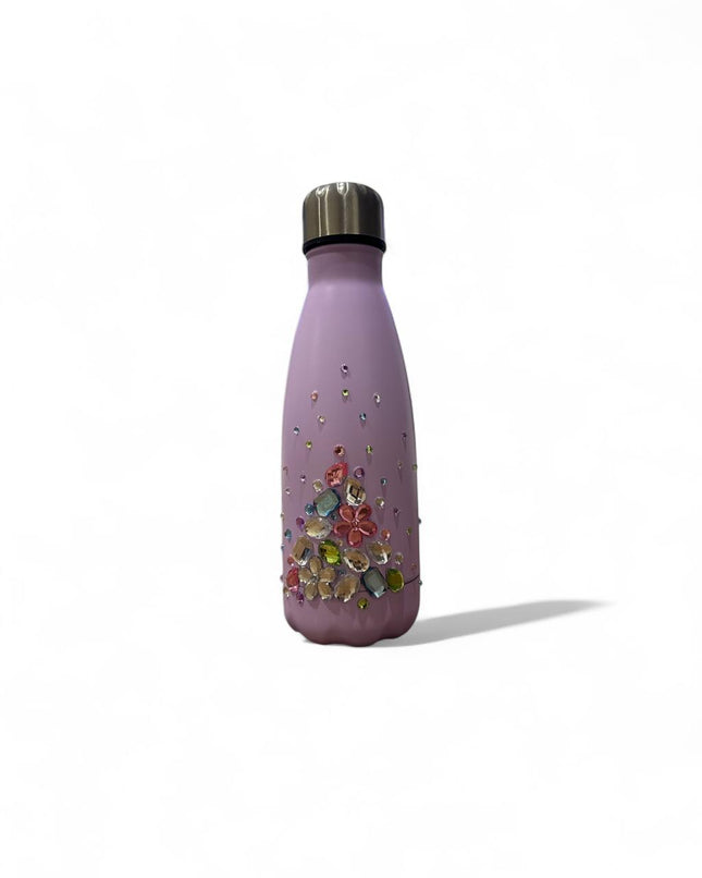 Stainless Steel Fancy Water Bottle (Purple)