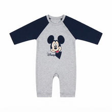 Baby Mickey Mouse Full-Sleeve Romper – Grey & Navy