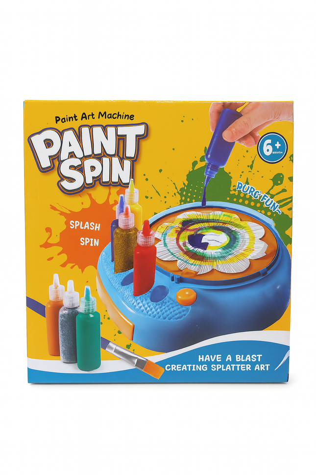 Paint Spin Art Machine – Kids Splatter Painting Activity Set (Age 6+)