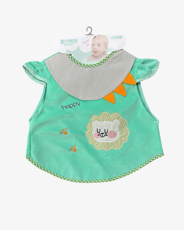Baby Frock Bib (Sea Green)