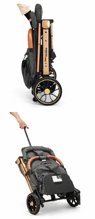 Kidilo k868 - Premium All-Terrain Baby Stroller with Adjustable Canopy & Leatherette Handle