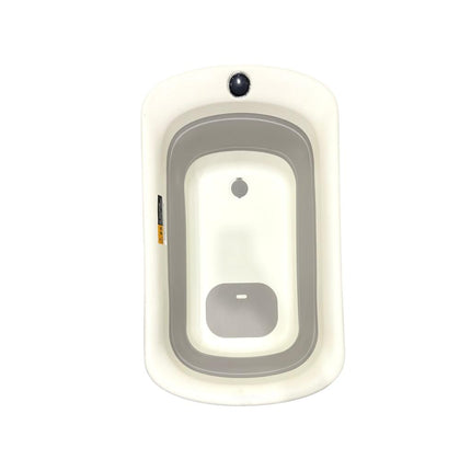 BABAMAMA Foldable Bath Tub With Thermometer Reading Grey