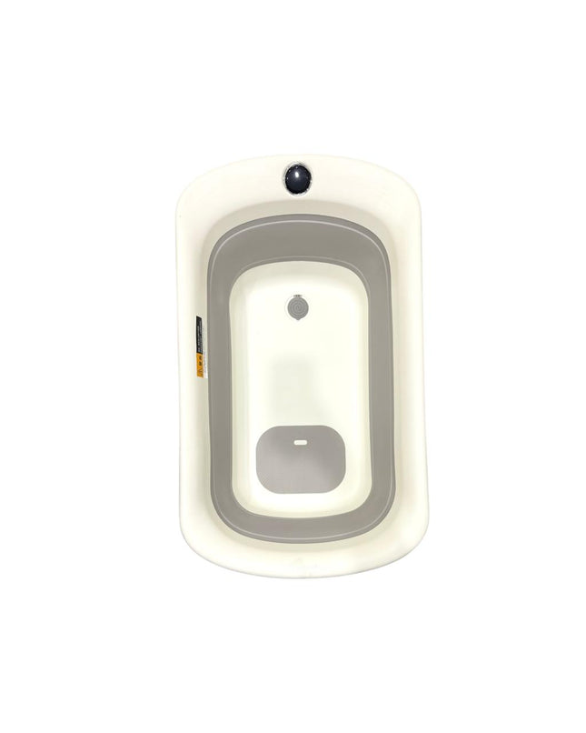 BABAMAMA Foldable Bath Tub With Thermometer Reading Grey