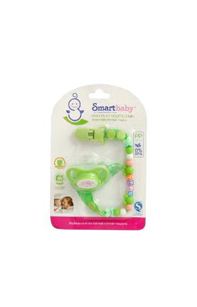 Green Soother With Bead Clip 6+ Months