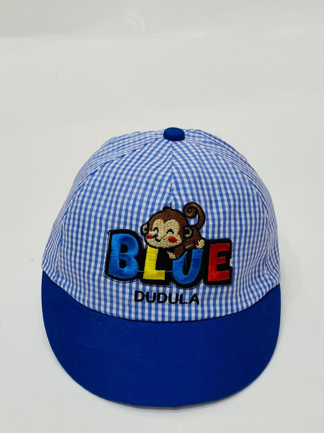 BABY SUMMER CAP BLUE CHECK DUDULA