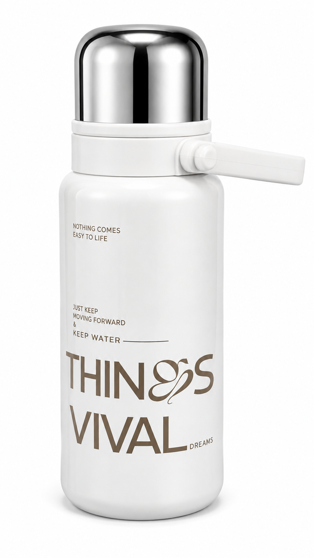 Stainless Steel Water Bottle with Cup