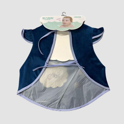 Baby Frock Bib (Blue)