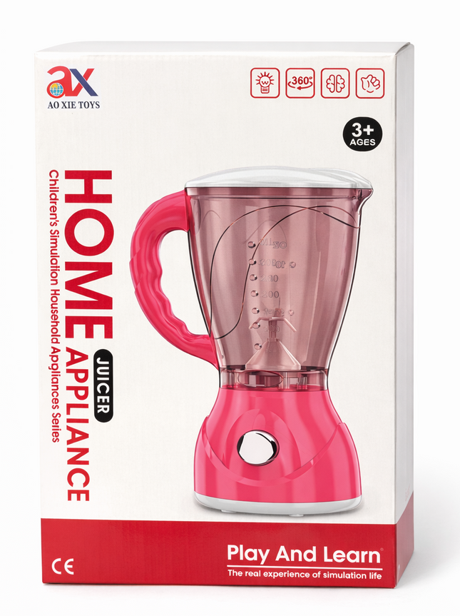 Kids Toy Juicer Blender Machine – Home Appliance Pretend Play Set