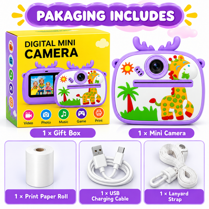 Kids Digital Mini Instant Print Camera