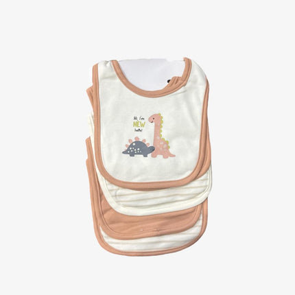 Wonder Child Baby BIB Gift Set Of 5(White/Peach)