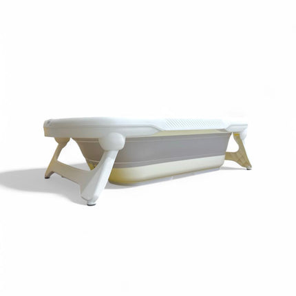 BABAMAMA Foldable Bath Tub With Thermometer Reading Grey
