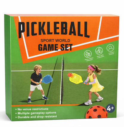 Pickleball Sport World Game Set for Kids – Paddle & Ball Outdoor Play Kit