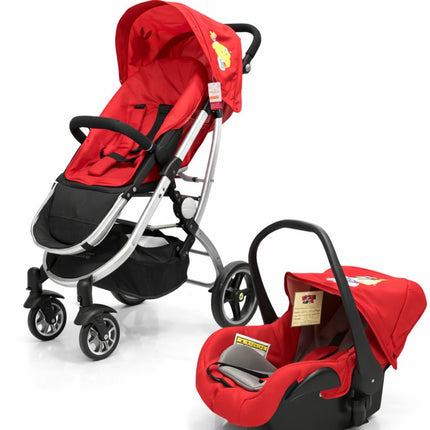 2-in-1 Baby Travel System – Lightweight Stroller with Infant Car Seat (Red) nb 2700