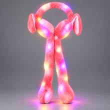 LED Light Up Rainbow Bunny Earmuffs – Winter Ear Warmers