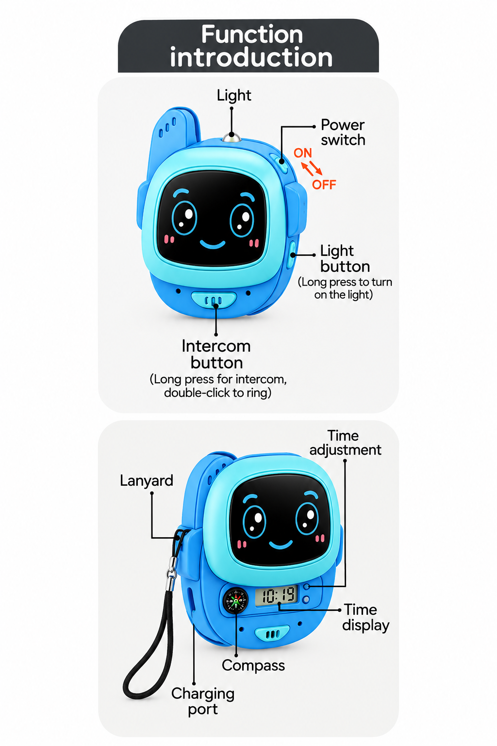 Kids Walkie-Talkie Watch Set