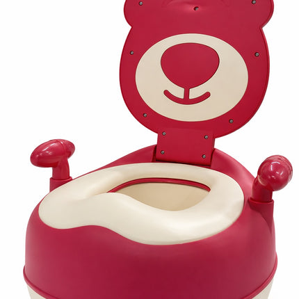 Cute Bear-Shaped Baby Potty Training Chair with Handles