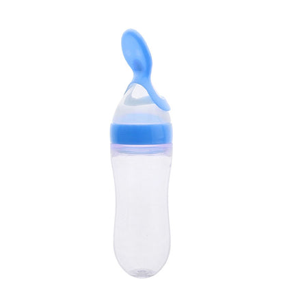 Pink Baby Silicone Spoon Feeder 3oZ