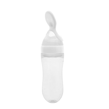 Pink Baby Silicon Spoon Feeder  bottle 3oZ
