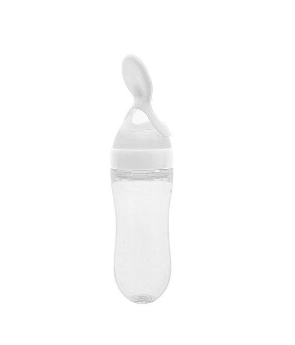 Pink Baby Silicon Spoon Feeder  bottle 3oZ