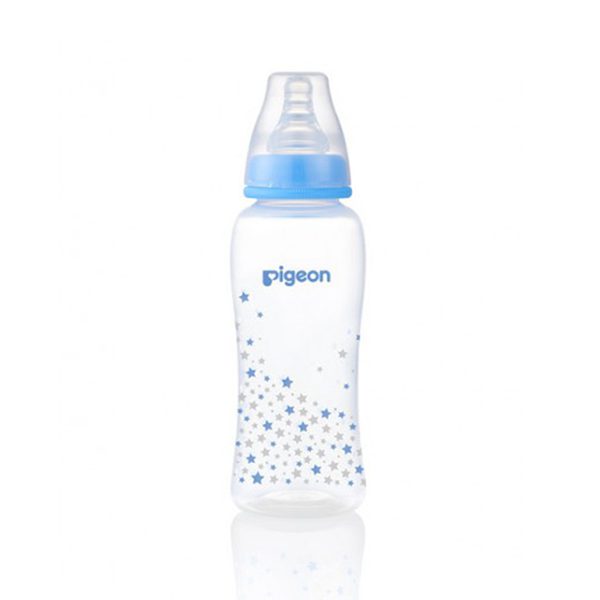 Pigeon Standard Neck Nursing Bottle With Peristaltic Nipple (Pp)