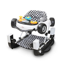 2-in-1 Baby Walker with Rocking Function & Toy Tray – Black and white