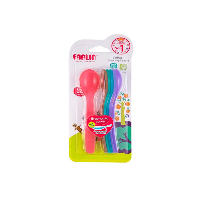 Farlin Rainbow Feeding Spoon Set 12+ Months