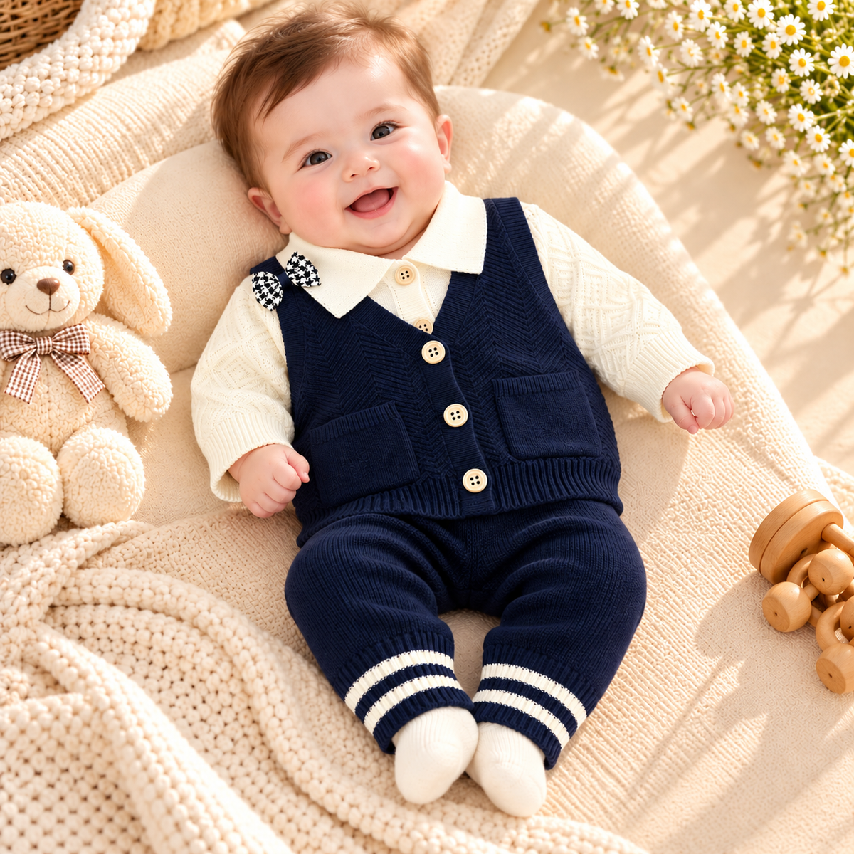 3-Piece Outfit Set – Shirt, Waistcoat & Trousers  KK0253