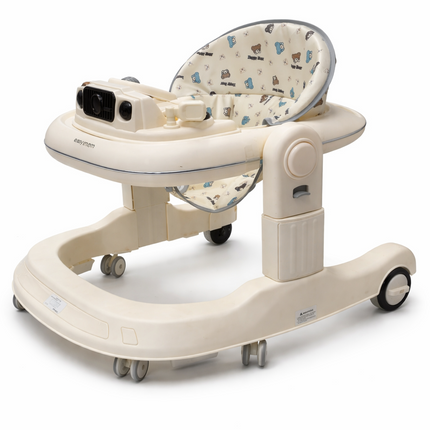 Easyman Adjustable Baby Walker with Music Panel & Soft Cushioned Seat