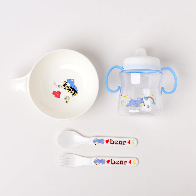 CHILDREN TABLEWARE SET BABY FEEDING SERIES BLUE 906