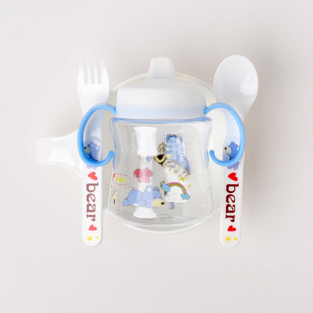 CHILDREN TABLEWARE SET BABY FEEDING SERIES BLUE 906