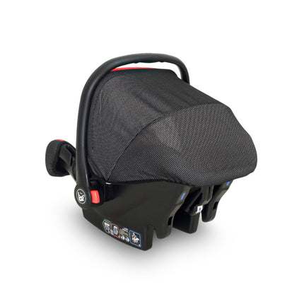 Tinnies SECURE BABY CARRIER CAR SEAT – INFANT ROCKER WITH RETRACTABLE CANOPY RED