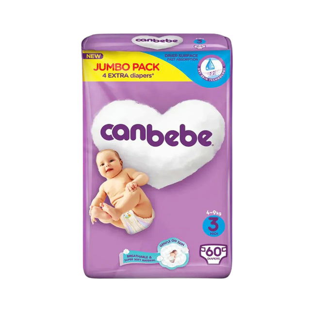 canbebe 60 pcs jumbo Pack (3 midi)