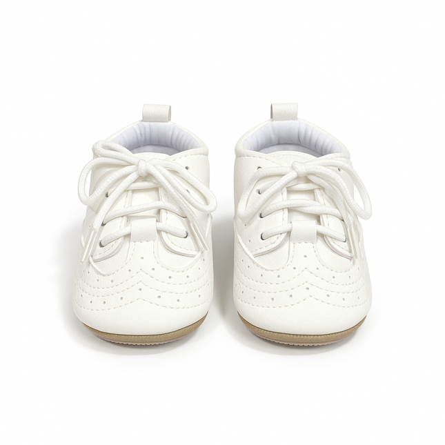Classic White Baby Oxford Shoes – Soft & Stylish