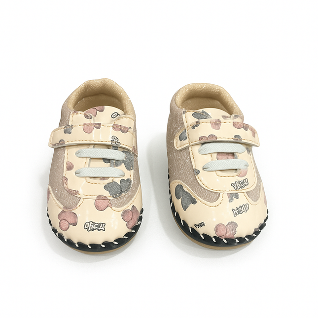 Baby Printed Soft Leather Shoes – Stylish and Comfortable Pre-Walker Sneakers 👶✨