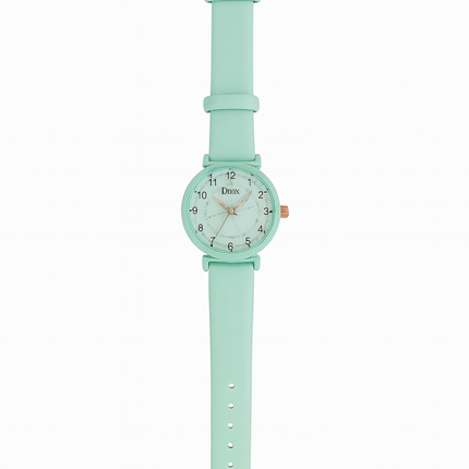 Mint Green Kids Analog Watch – Soft Strap | Lightweight & Comfortable