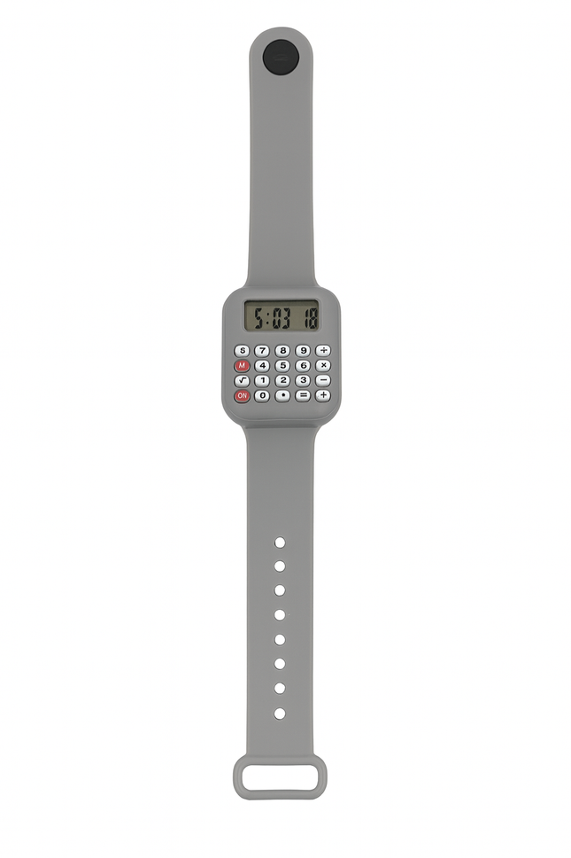 Kids Digital Calculator Watch – Grey | Multi-Function Learning Watch