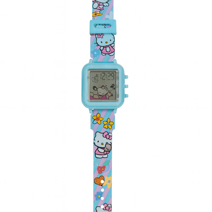 Kids Cartoon Digital Watch – Blue Kitty Design | Cute & Colorful
