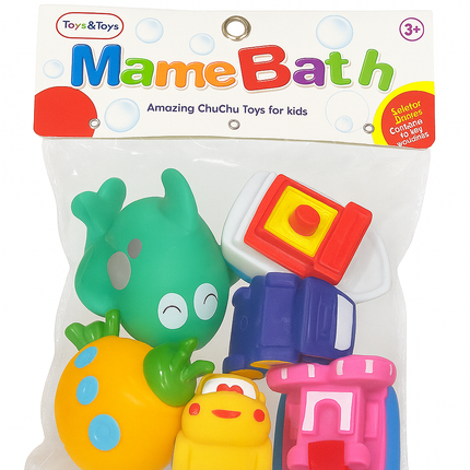 MameBath ChuChu Bath Toy Set for Kids – Colorful Floating Toys