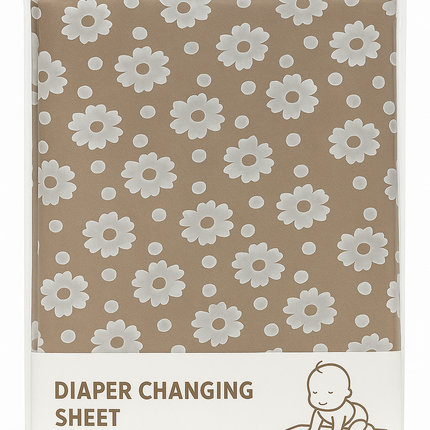 Plastic Changing Sheet (Brown)