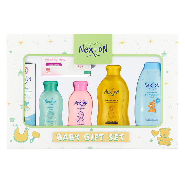 Nexton Baby Gift Set – Complete Newborn Care Kit (6-in-1)