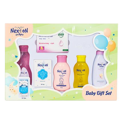 Nexton Baby Gift Set – Premium 6-in-1 Newborn Care Collection